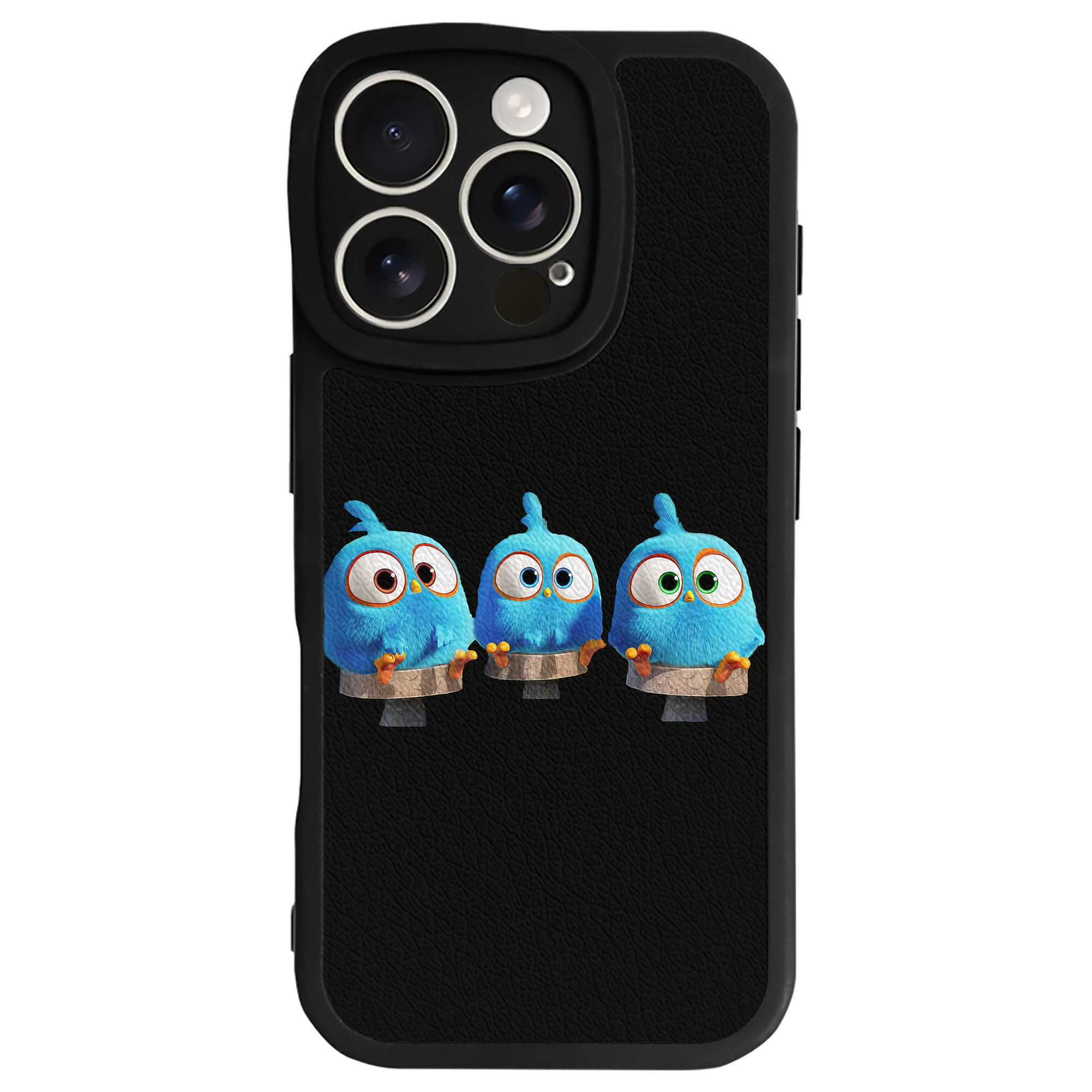 （画像用） Angry Birds アングリーバード 【iPhone 16シリーズ対応】シリコンスマホケース（レザー調） 材質：シリコン